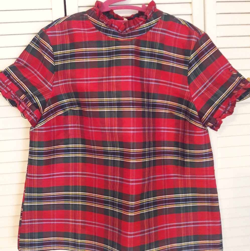 Crown & Ivy Plaid Blouse